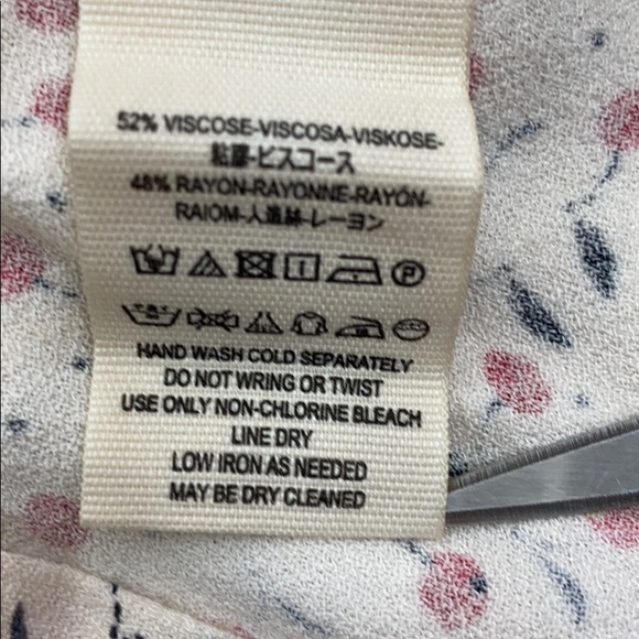 Free People Easy Peasy Printed Wide Leg Pant 8 New - Picture 5 of 5